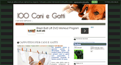 Desktop Screenshot of 100caniegatti.it