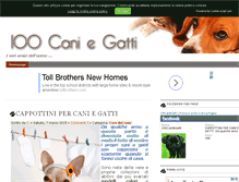 Tablet Screenshot of 100caniegatti.it